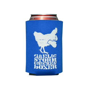Blue Gaelic Storm Chicken Boxer Koozie